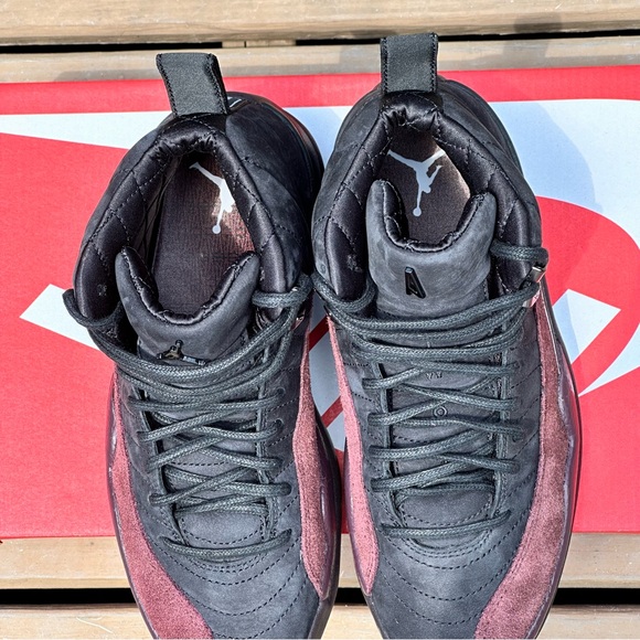 NEW Nike Air Jordan 12 Retro "A Ma Maniere" (Black / Burgundy Crush) - Picture 7 of 12